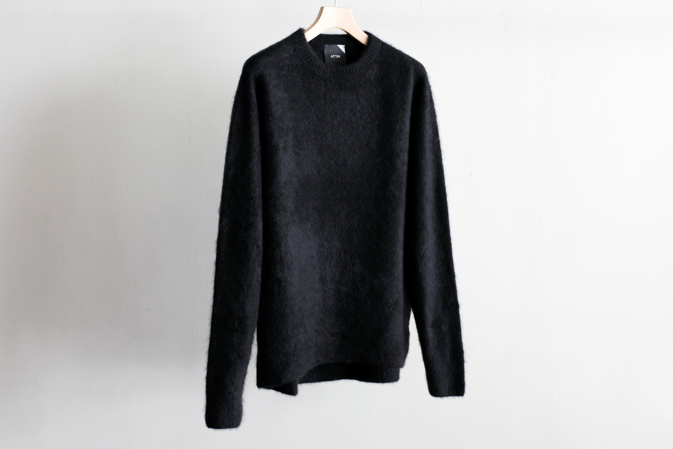 FUR CASHMERE CREWNECK SWEATER - WUNDER