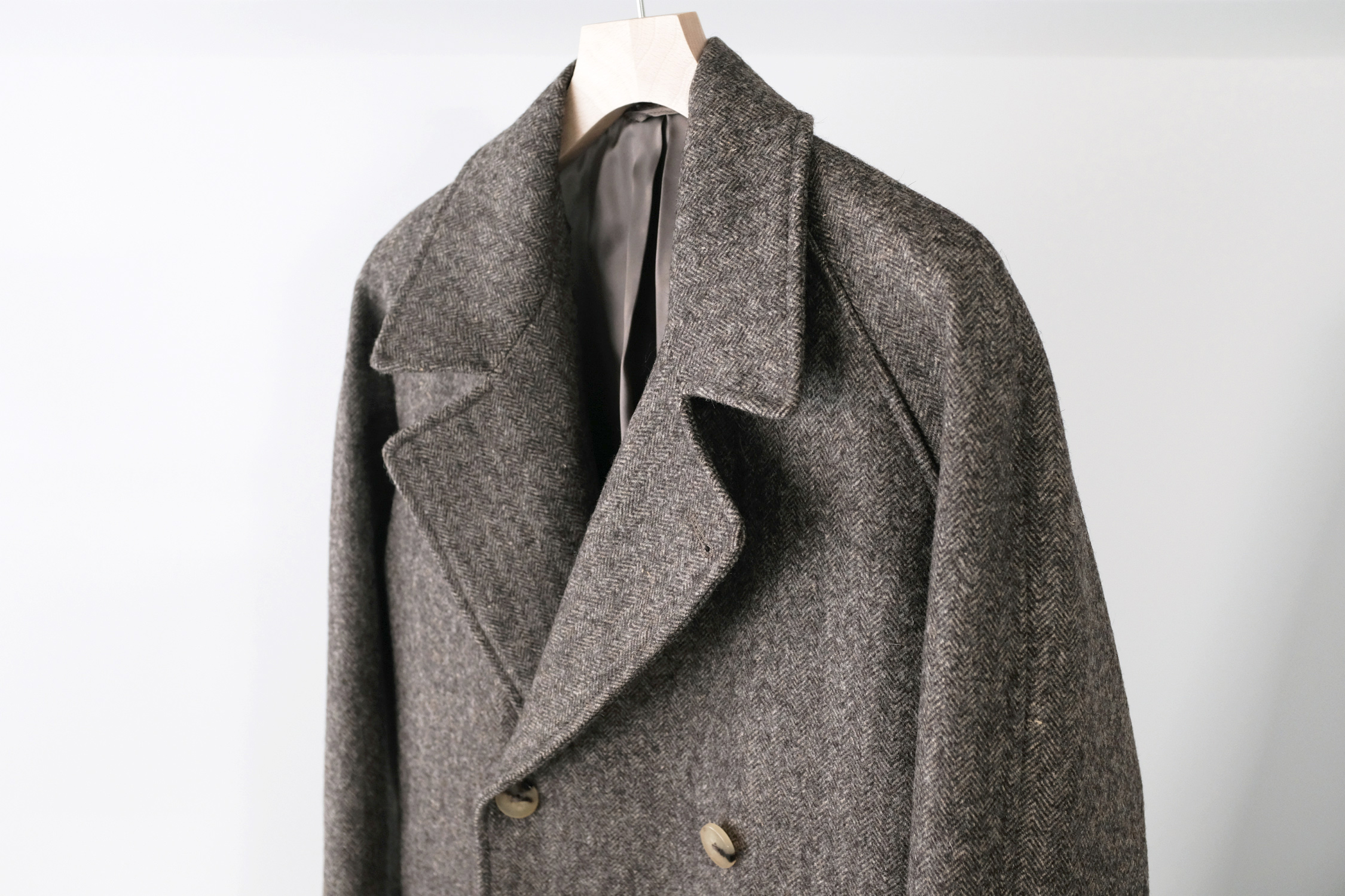 PYRENEAN WOOL GRANDAD TRENCH COAT - WUNDER