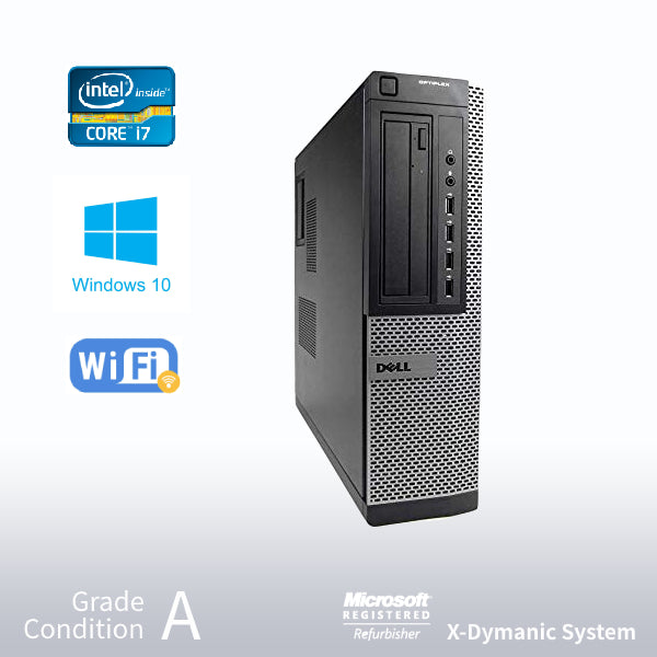 Refurbished DELL Optiplex 7010 Desktop, Intel i7 3770 3.4GHz/32GB