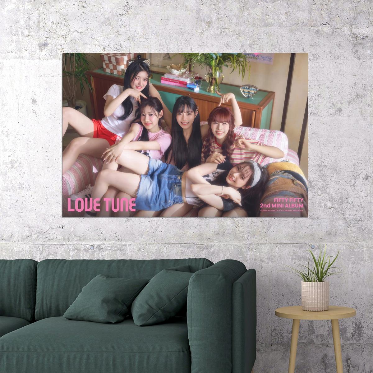 Poster - FIFTY FIFTY Photo Music Poster K-Pop Home Decor For
