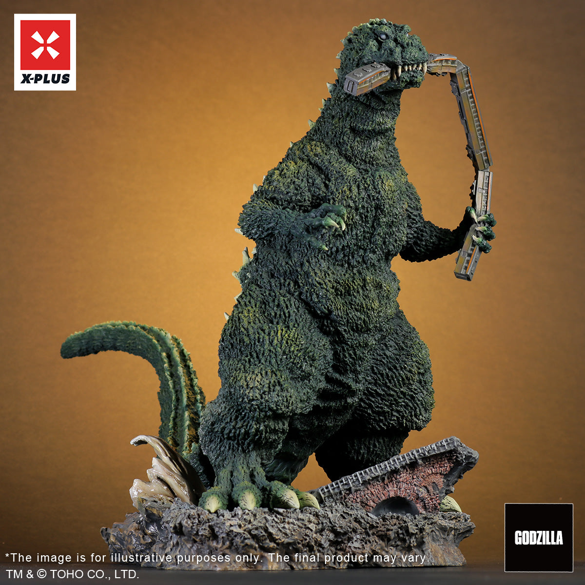 東宝30cmシリーズ ゴジラ1954（トレインバイター）ロビーカードカラー