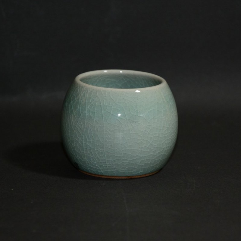 高麗青磁皆具 如泉窯 茶道具 李連休作 古物 15000円 美術工芸備前 和