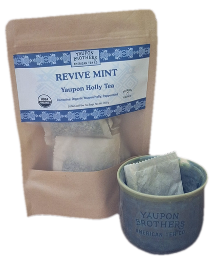 Yaupon Tea - Revive Mint - ZipPacket 16 – Yaupon Brothers American
