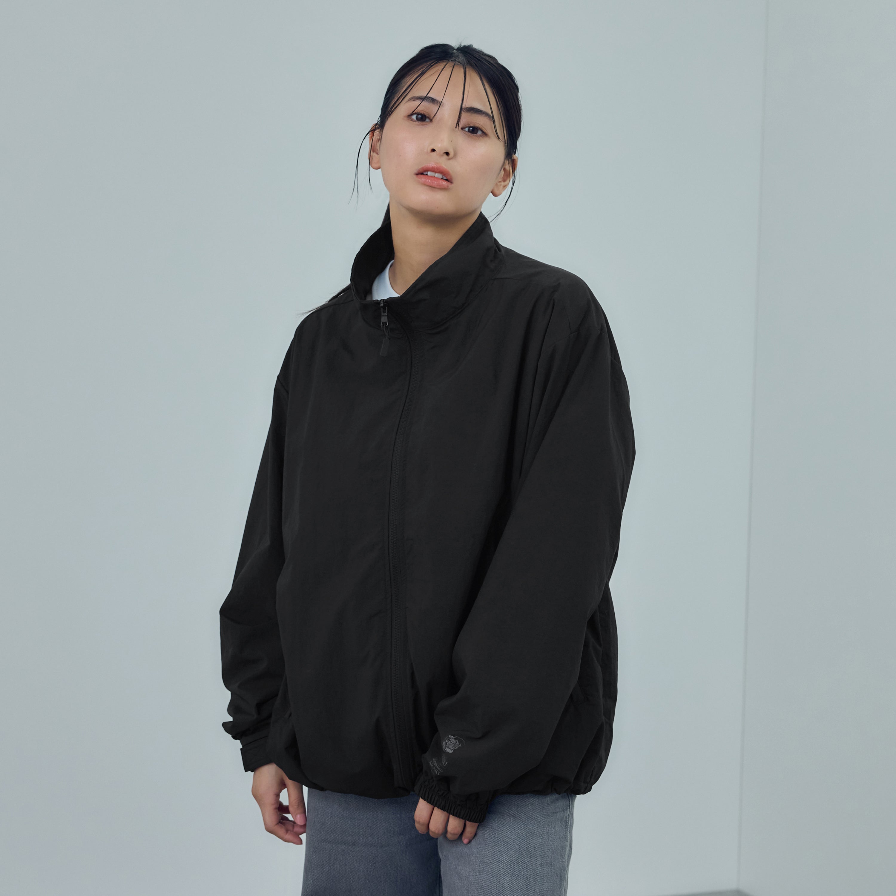 描き下ろし美人画ナイロントラックジャケット ムーンライトロケット