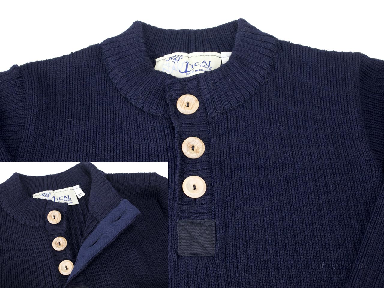 COMMANDO NAUTICAL 41094 Navy ヘンリーネックセーター Henly – SUZUKI