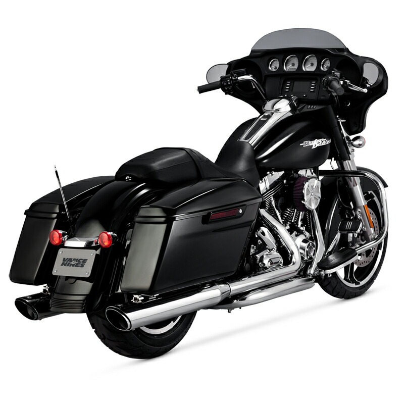 バンス＆ハインズ□ツインスラッシュ ラウンド スリップオンマフラー