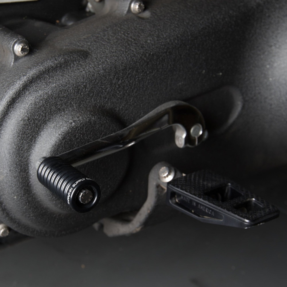 スラッシンサプライ□TSC シフターペグ ブラック 【ハーレー用 取付け