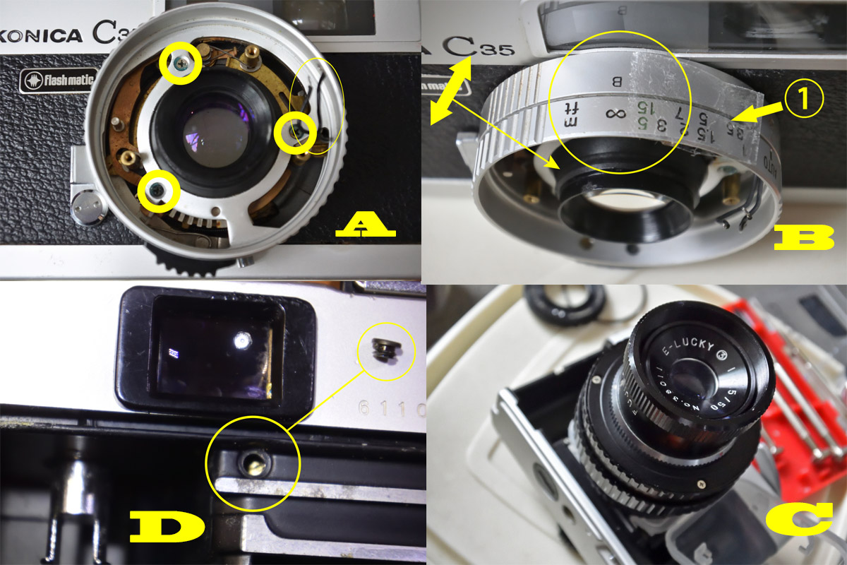 510 KONICA コニカC35 フラッシュマチック 分解整備済の完動美品 510