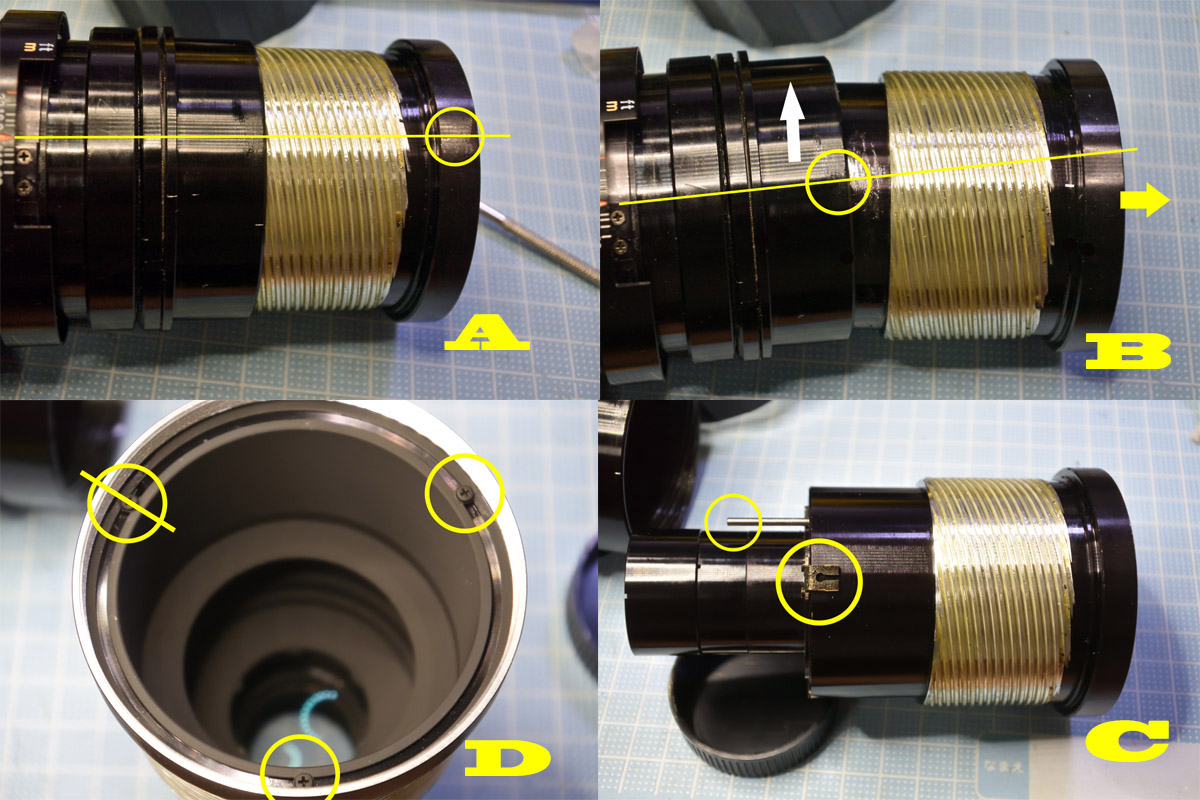 ペンタックス「Super-Multi-Coated TAKUMAR 300mm F4」分解・清掃