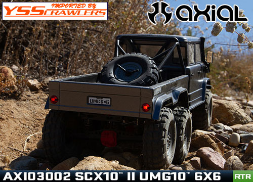 Axial SCX10-II UMG10 6輪駆動 1/10 スケール トラック RTR！[AXI03002