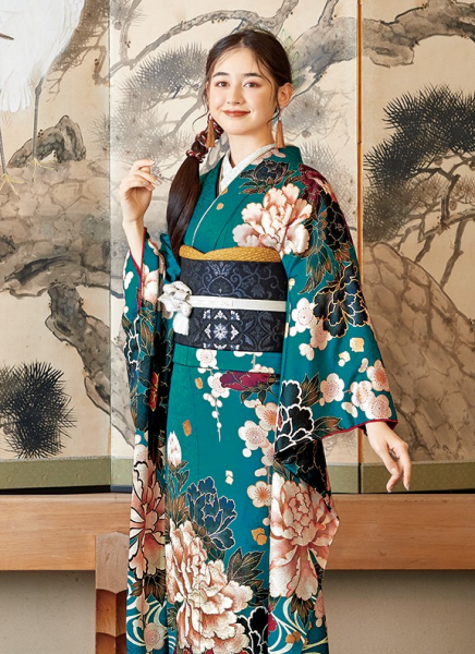 おしゃれな緑色振袖のご紹介 | 振袖・袴のレンタルや成人式前撮りは夢
