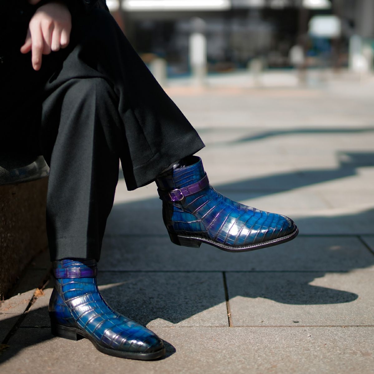 YFA1813 クロコダイル ブーツ ｜美しい色彩の革財布、革製品通販