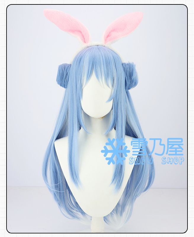 VTuber 兎田ぺこら セーラーコスプレウィッグ 耳付き