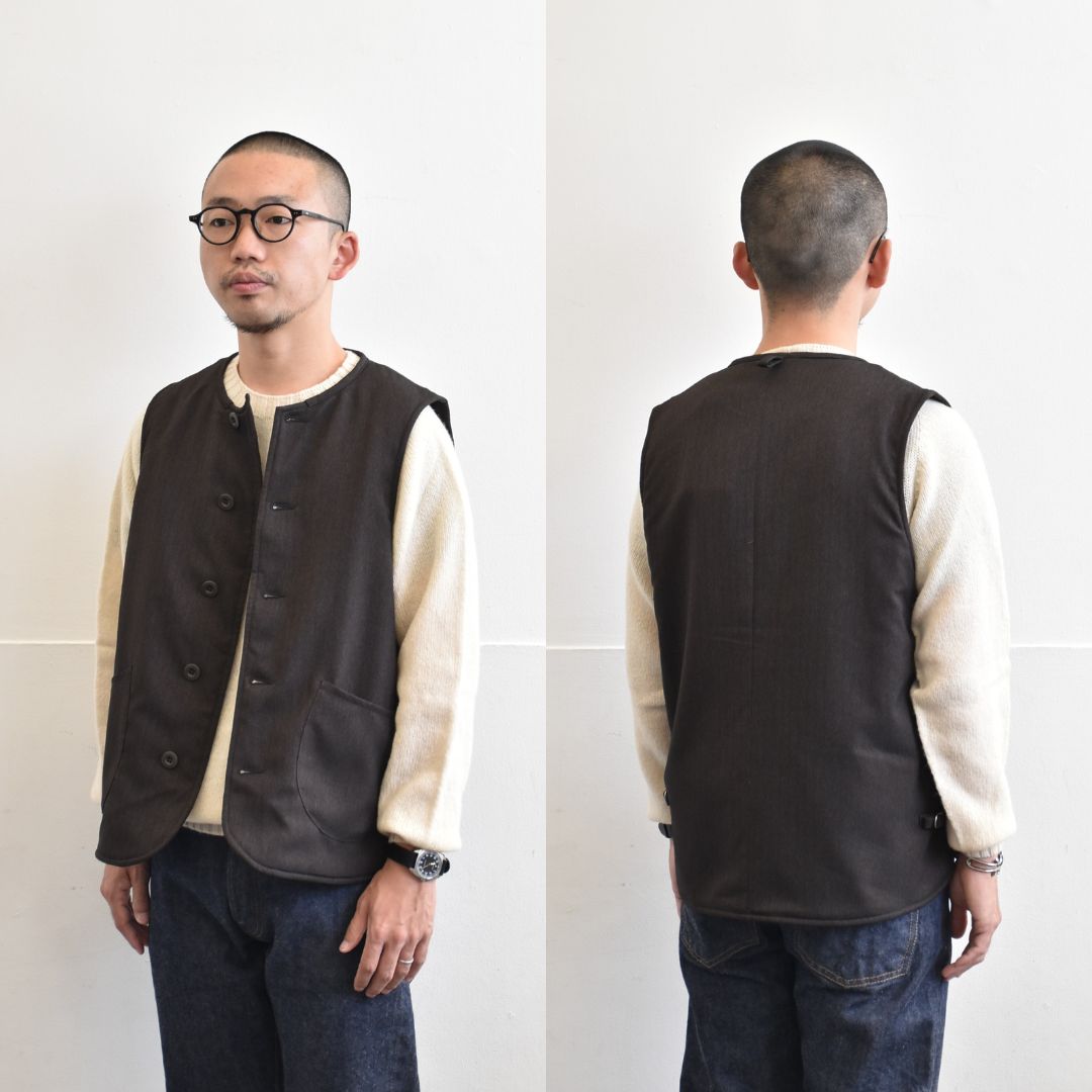 ARAN（アラン） VEST Brown - ZABOU