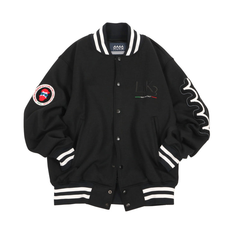 公式]【L4K3×muta】スタジャン【ブラック×ブラック】 – Zen Style