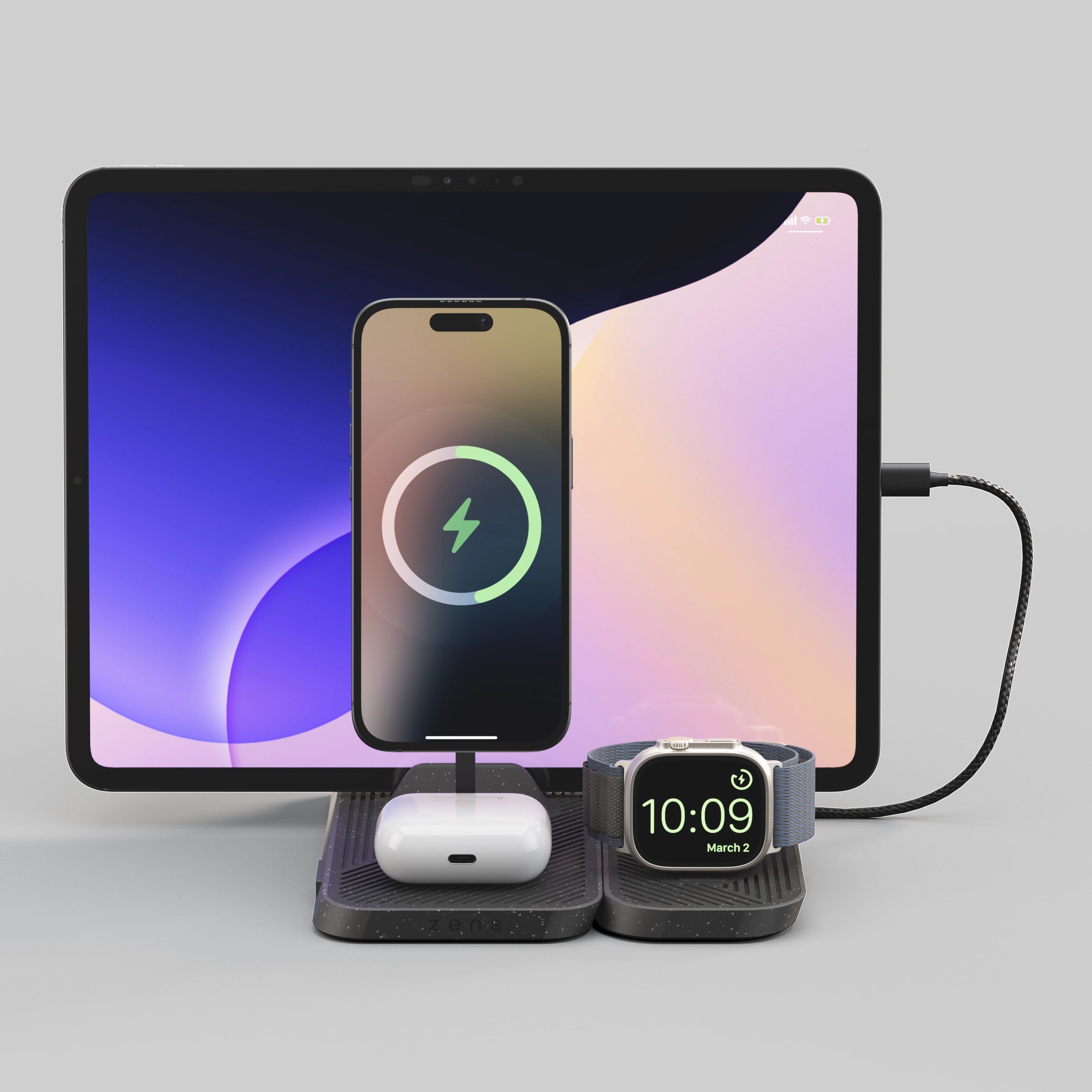 4-in-1 Modular Charging Station – Zens