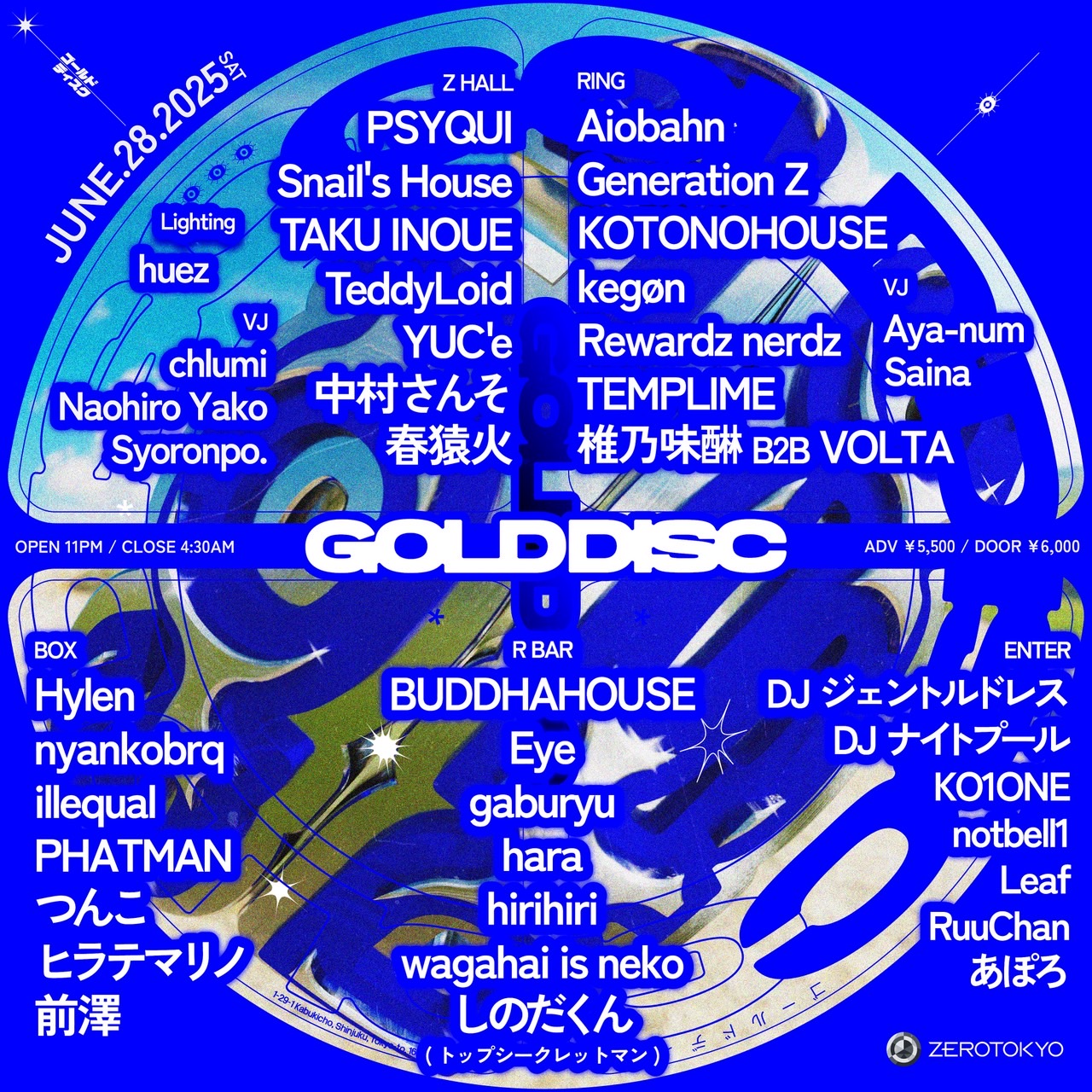 GOLD DISC | ZEROTOKYO | Shinjuku Kabukicho