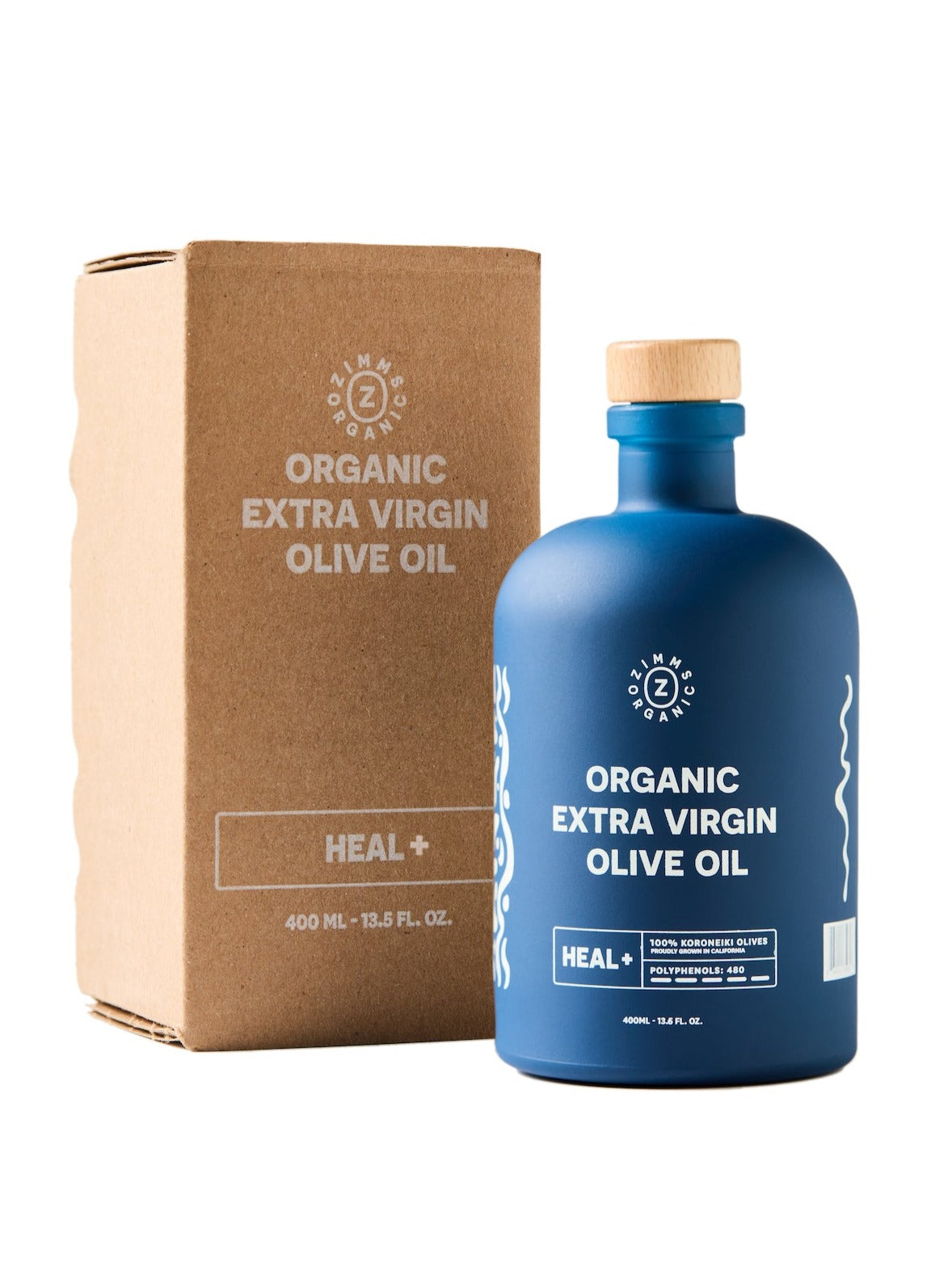 Zimms Organics - HEAL+ Organic Extra Virgin Olive Oil (EVOO) - 400ml