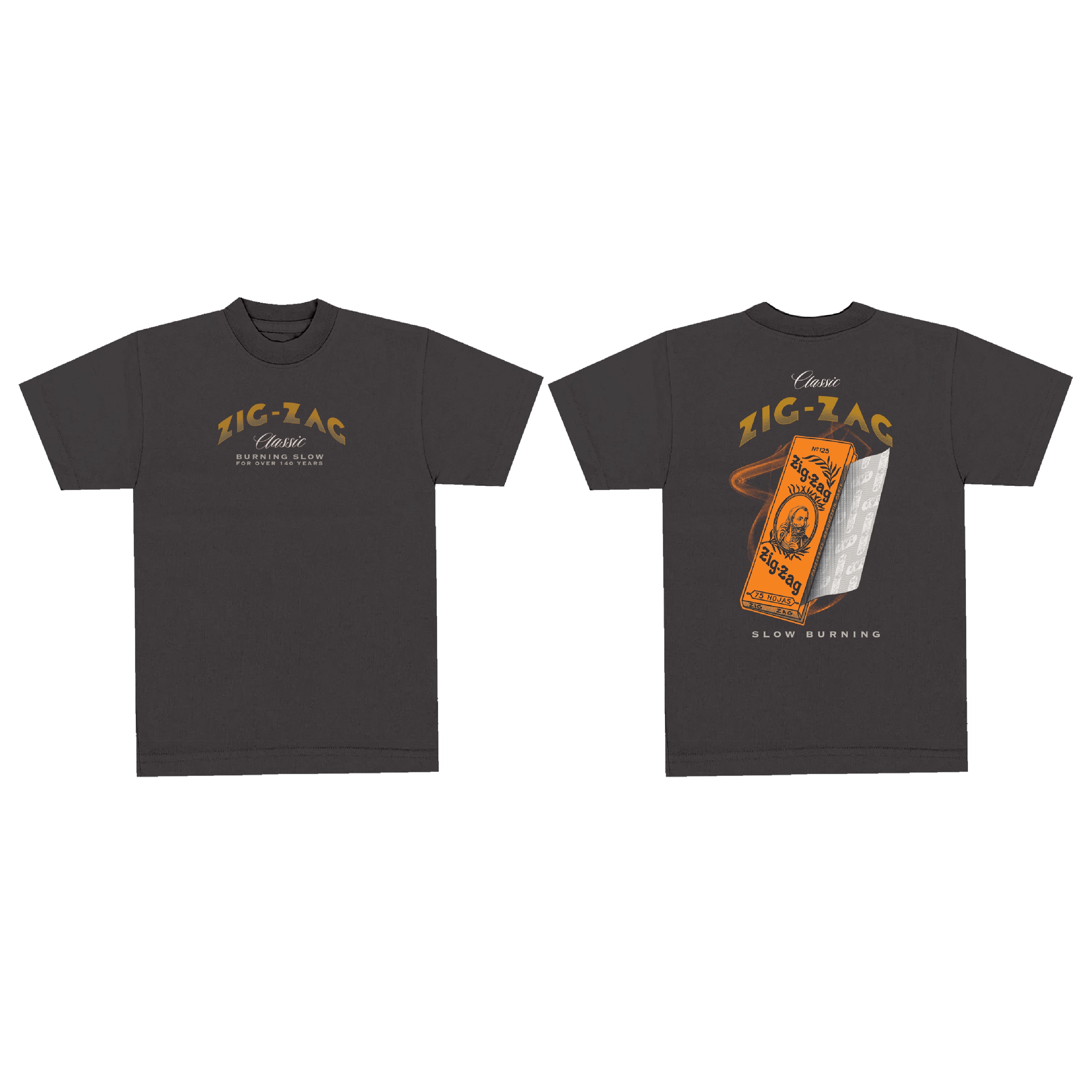 Zig-Zag French Orange T-Shirt Vintage Black | Zig-Zag