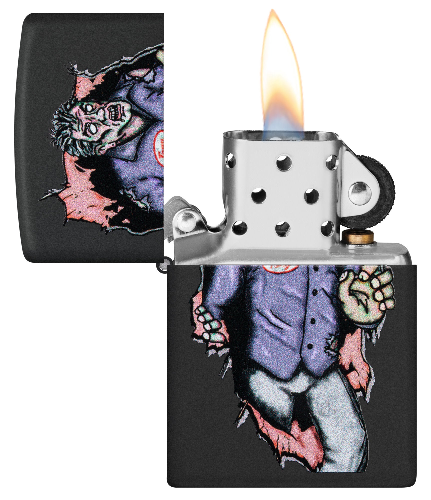 Zippo Zombie Escape Design Black Matte Windproof Lighter – Zippo USA