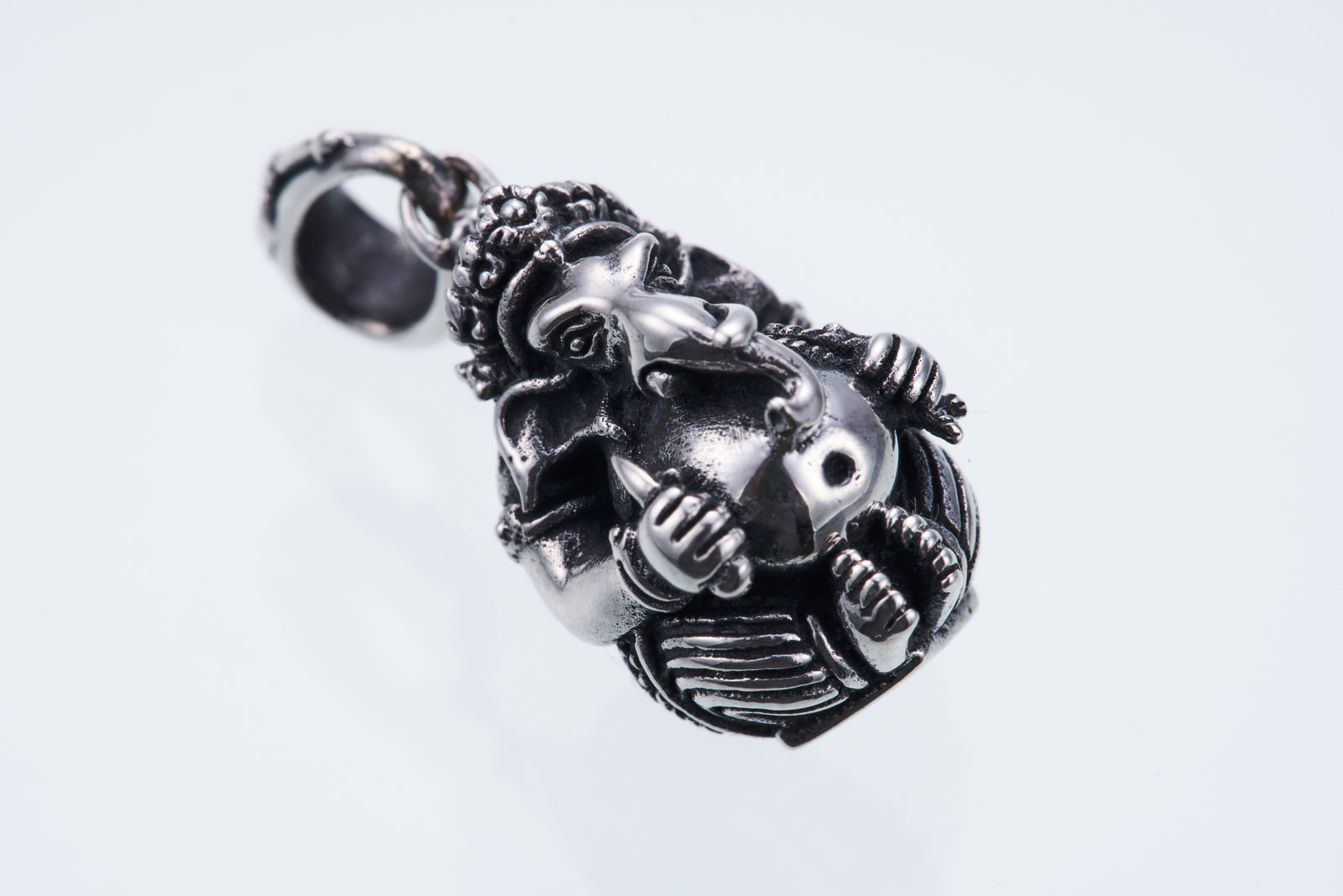 Round Ganesh Pendant : ラウンド・ガネーシャ・ペンダントトップ by