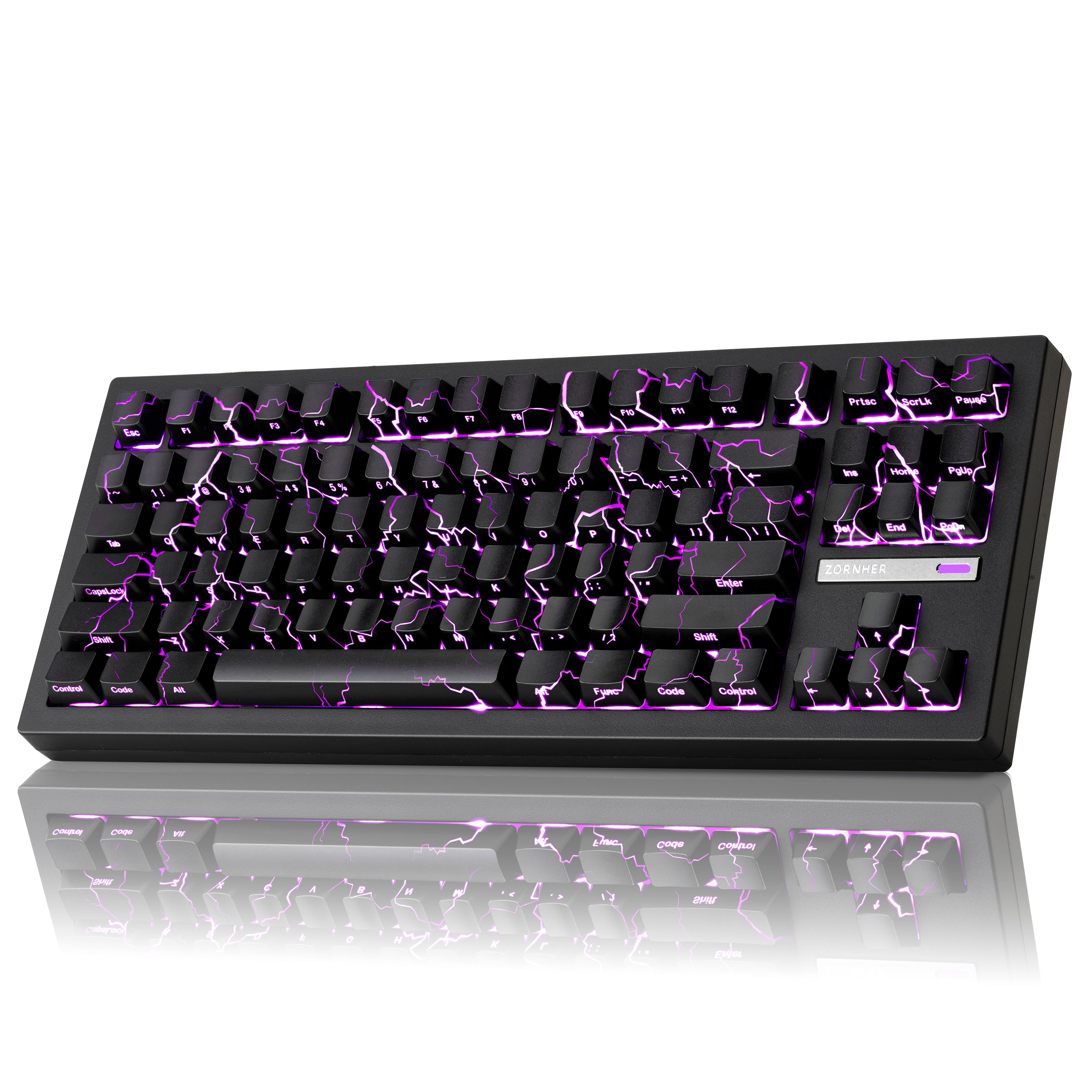 Zornher ZH870 80% IMD Process (Sleek & Cool Textures) Keyboard