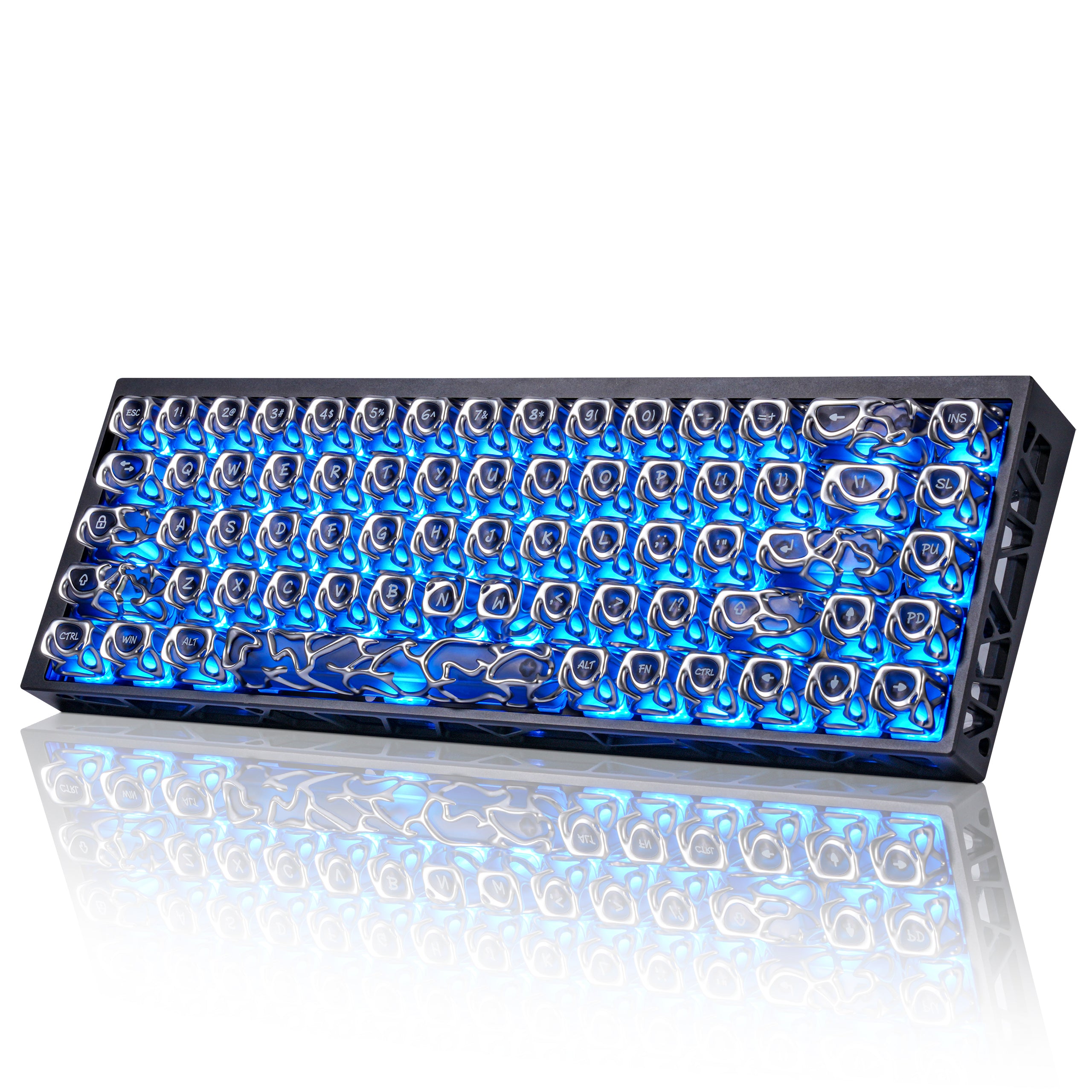 ZH68-HE ホール効果 65% メカニカルキーボード、ホワイトスパイダー