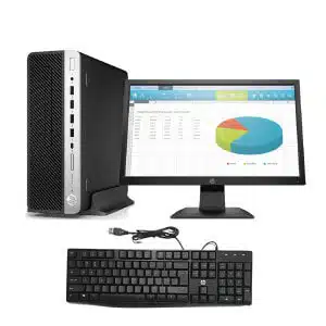 HP EliteDesk 800 G4- Core i5 8GB RAM 500 GB 22