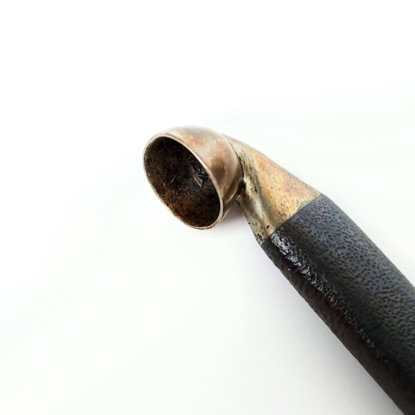 四分一金銀象嵌鍾馗煙管 – 古美術西川