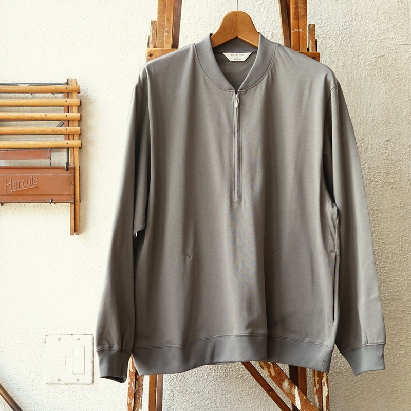 STILL BY HAND ライトな生地感のハーフジッププルオーバー | ACOO TOKYO