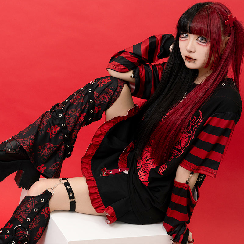 PUNKYバニー レッグウォーマー RED – ACDC RAG