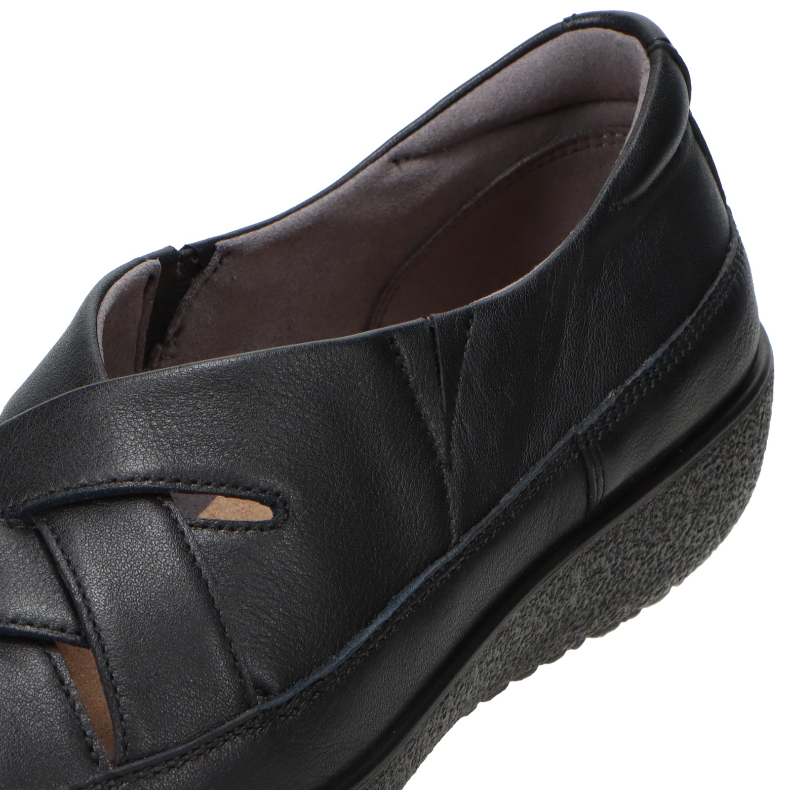 アキレス・ソルボ C 626 黒｜牛革3E クロスデザインシューズ