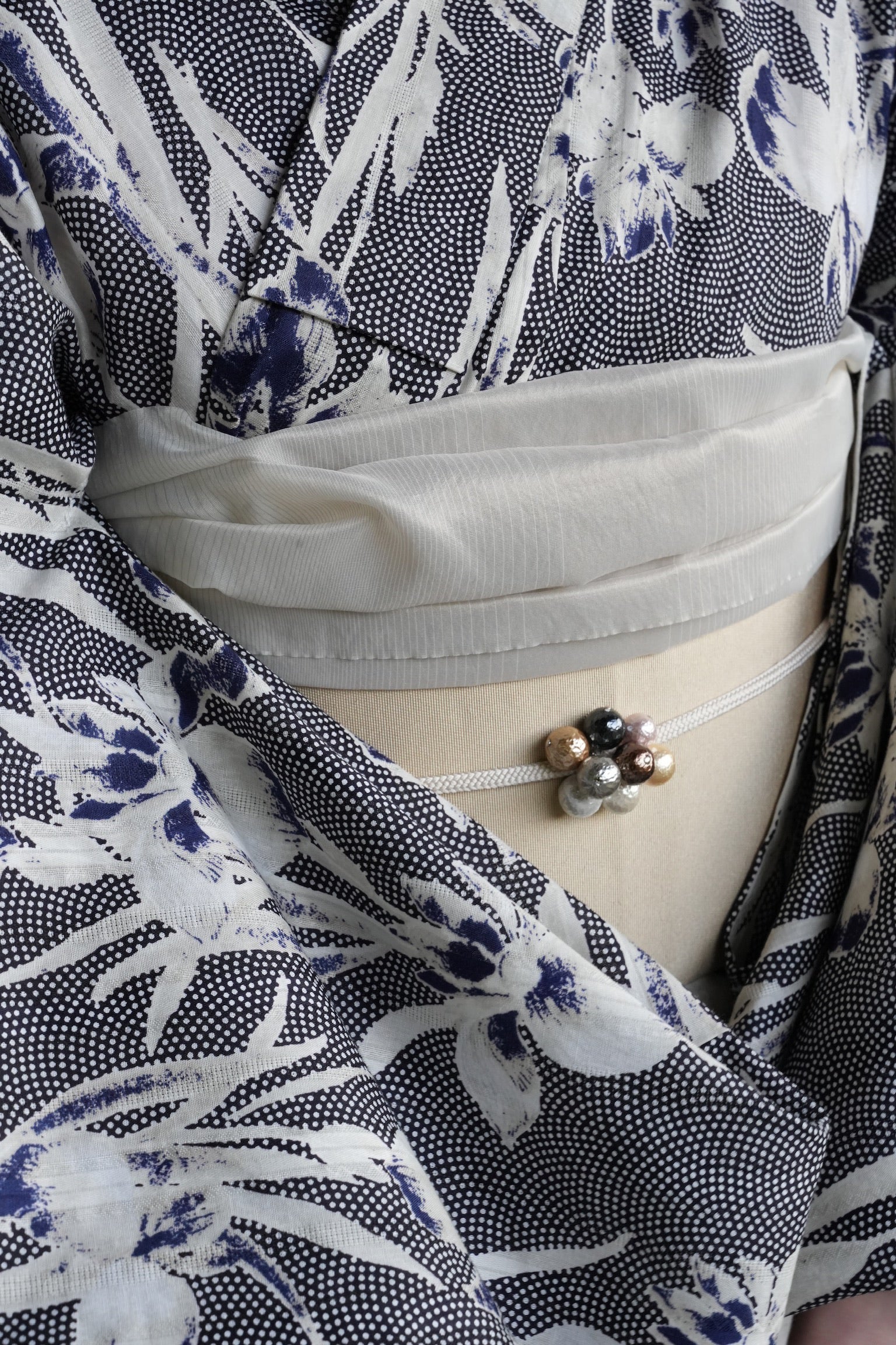utatane×Acka.］鮫小紋と菖蒲 navy 浴衣4set – Acka online store