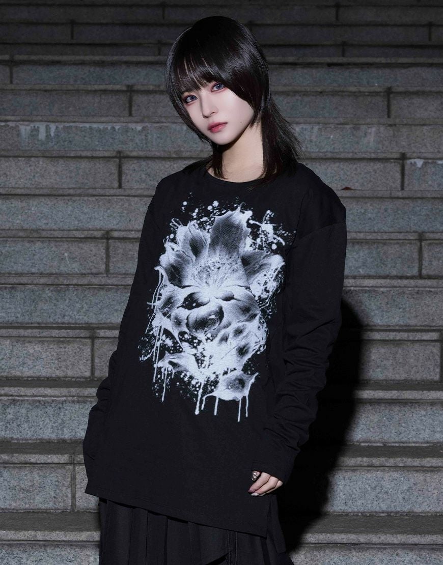 DimMoire【ディムモアール】荊棘リボンタイブラウス/Black