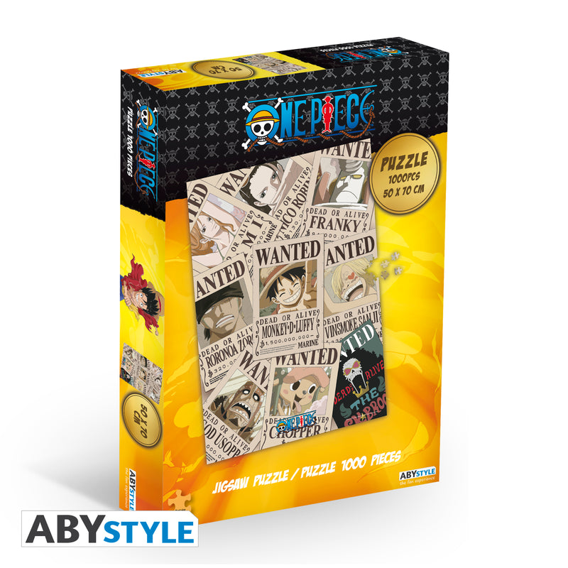 One Piece Wanted Poster Jigsaw Puzzle 1000 Pcs – ABYstyle USA