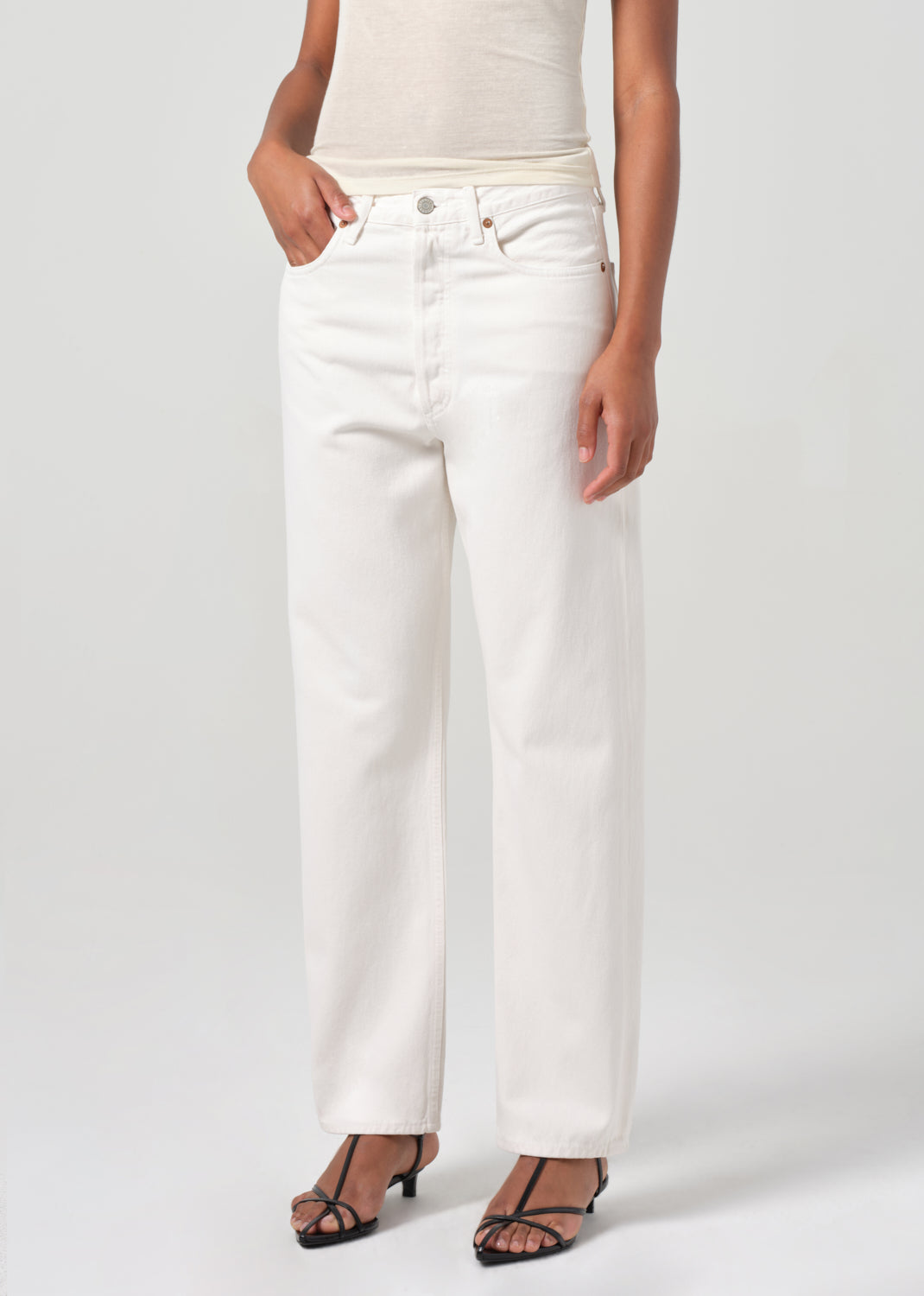 90's Mid Rise Straight in Fortune Cookie – AGOLDE