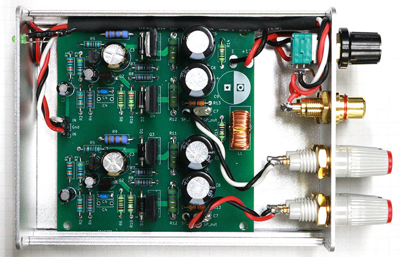 ぺるけ式アンプのPart2 12V版を作ってみた | E-craft 電子工作室