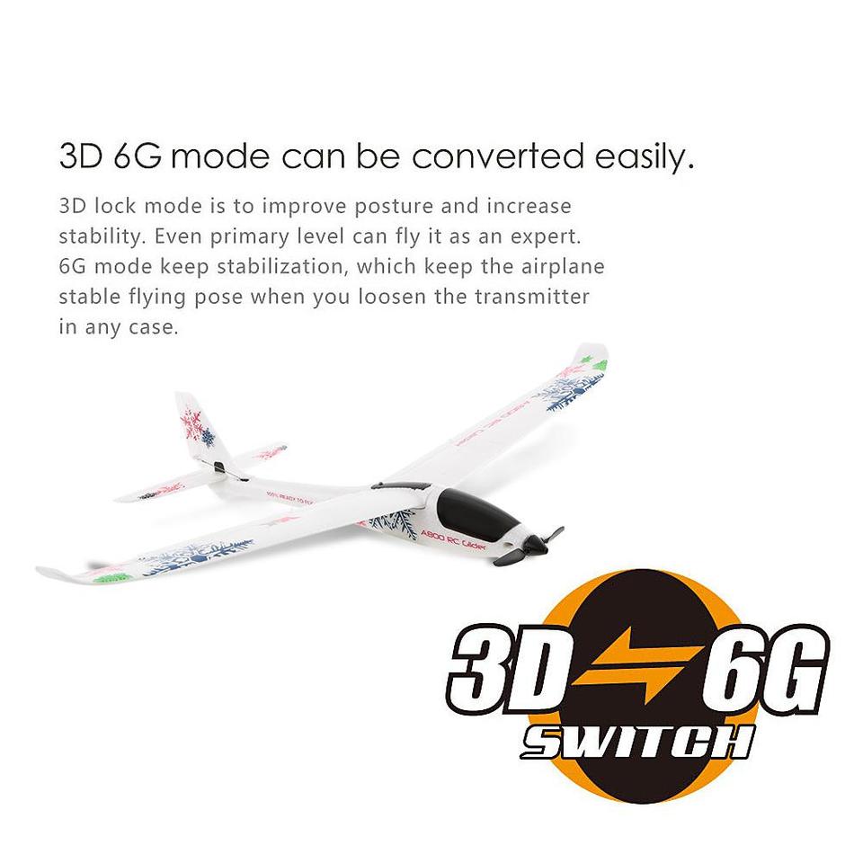 Wltoys XK A800 RC Aircraft 5CH 3D 6G Mode 780mm Wing Span 20 Min