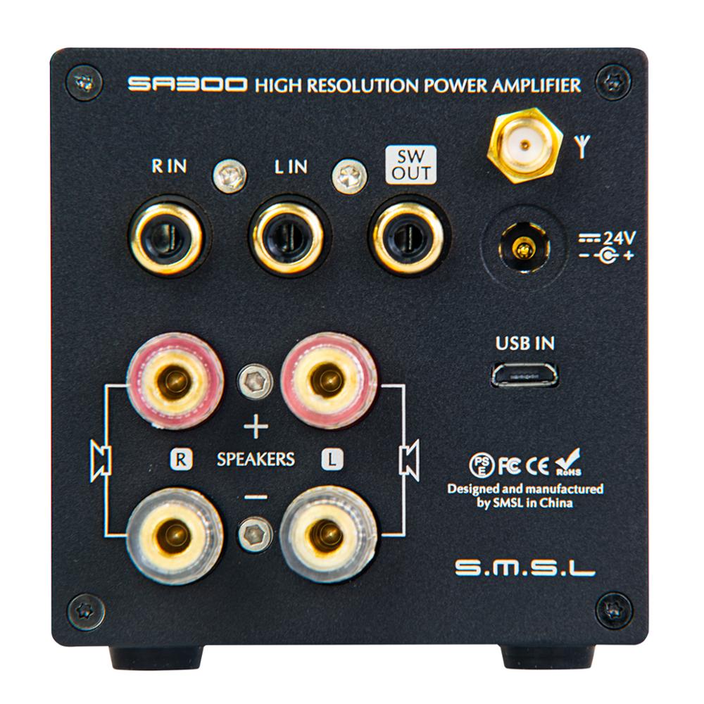 Smsl sa300-bluetooth 5.0,ハイパワー,80wのデジタルリモートアンプ