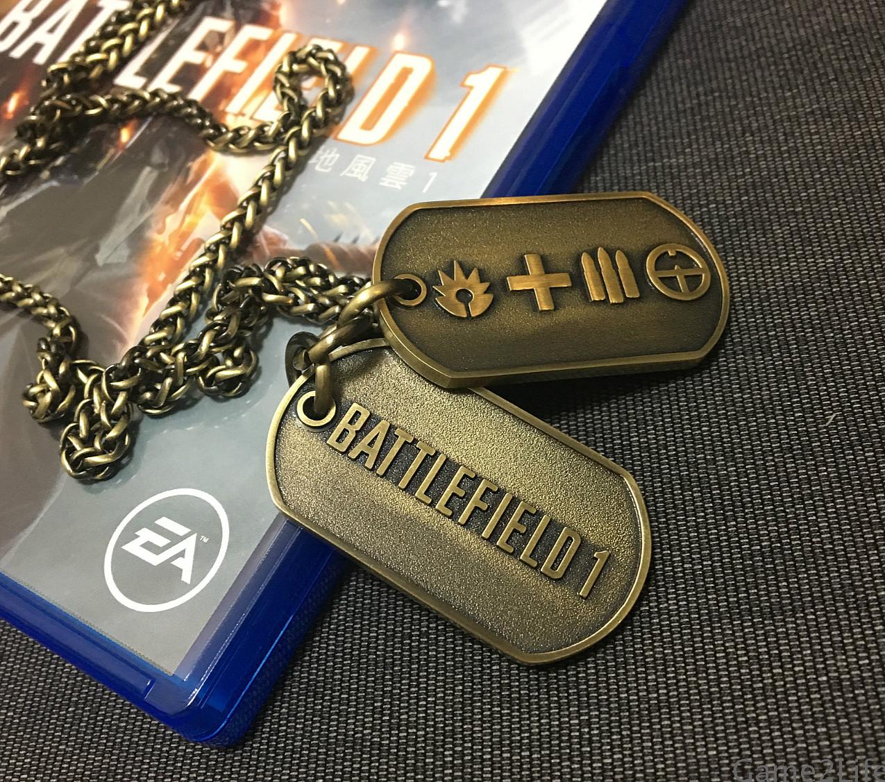 戦い1ゲーム限定版メタルドッグタグネックレス男性用ペンダント