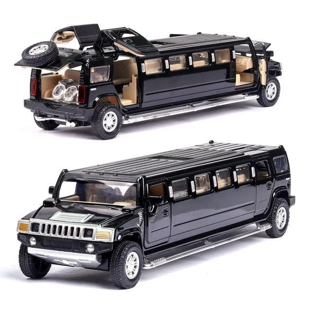 1:32 Alloy Lengthen Limousine Car Model Metal Diecasts Vehicles