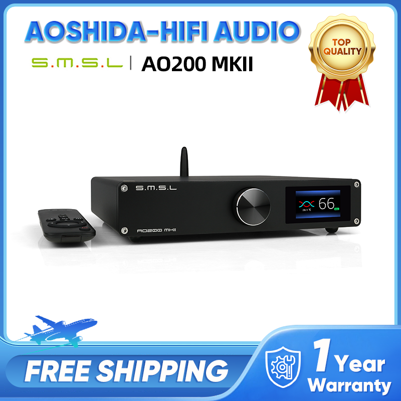 SMSL AO200 MKII HIFI Digital AMP MA5332MS Chip High Power Stereo