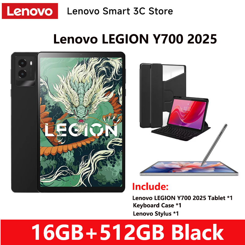 Lenovo LEGION Y700 2025 Tab Gen3 Gaming Tablet - Snapdragon 8 Gen
