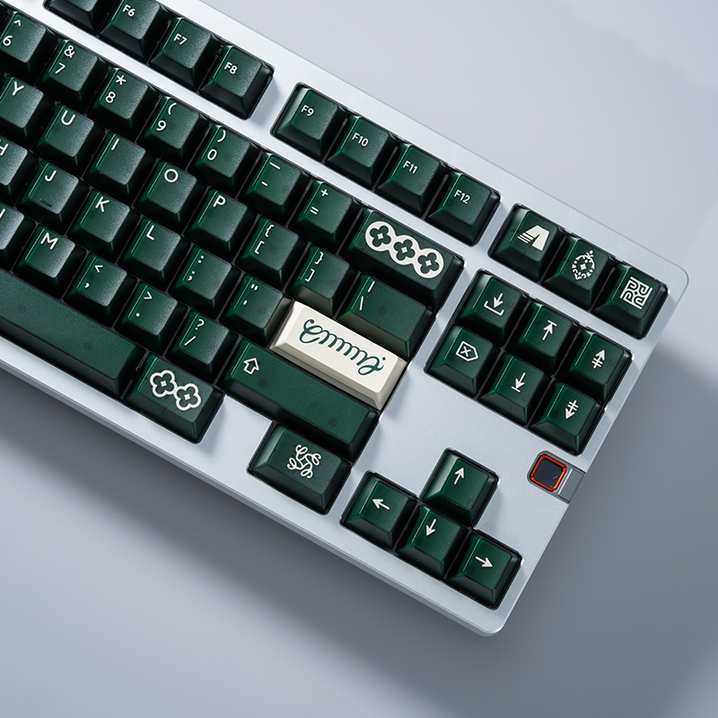 PBTfans Emma Theme Keycap 161Key ABS Custom Translucent Green