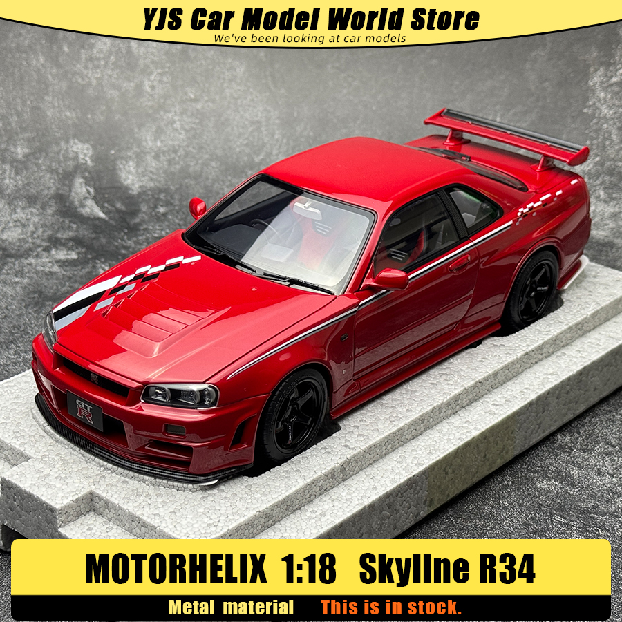 MOTORHELIX 1:18 scale new Skyline R34 CUSTOMIZED VERSION car model