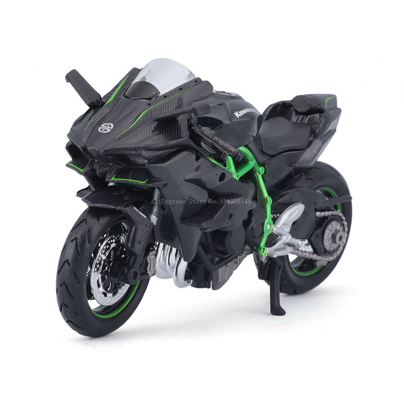Maisto 1:18 Kawasaki Ninja ZX-12R Genuine Alloy Motorcycle Model
