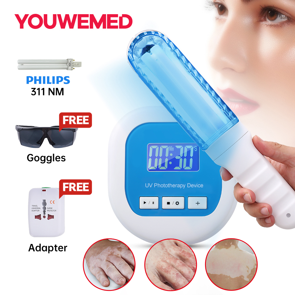 YOUWEMD 311NM UVB Phototherapy Lamp Device for Vitiligo With Timer