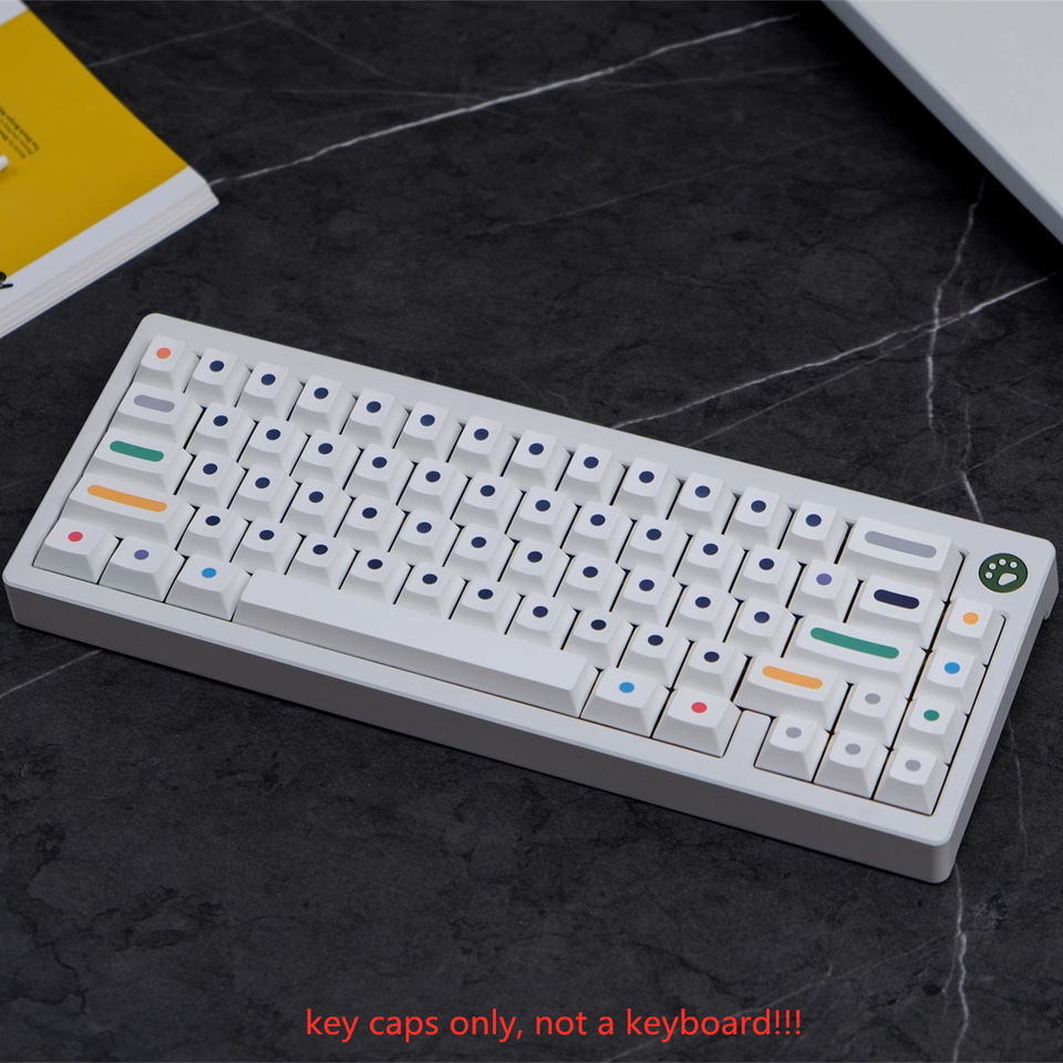 133 Keys/set Clone GMK Dots Keycaps PBT Dye Subbed Key Caps Cherry