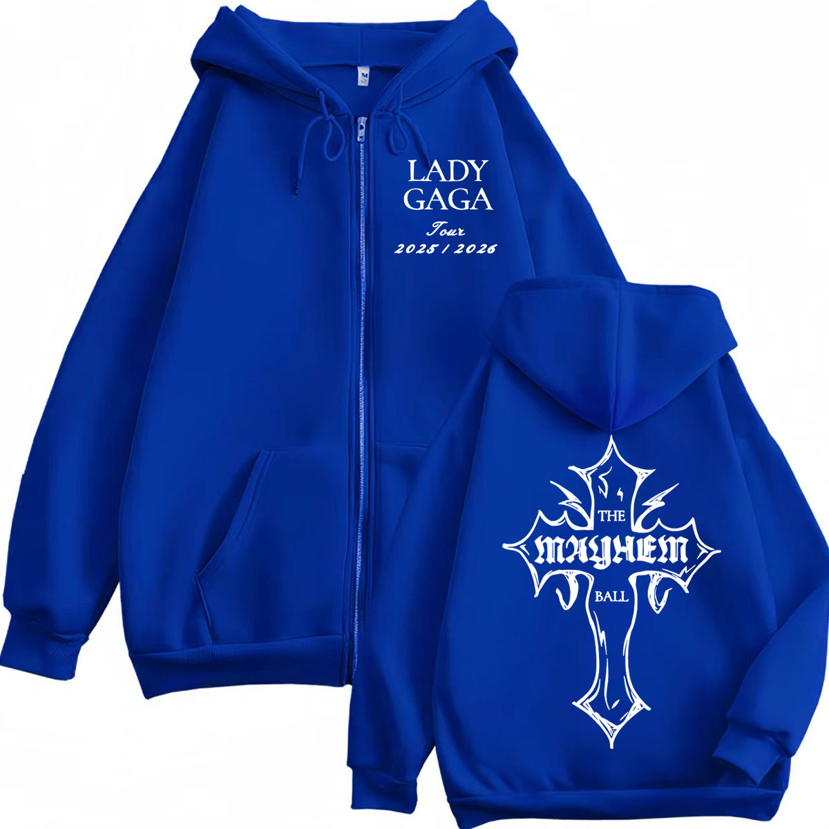 Lady Gaga The Mayhem Ball Tour 2025 Zipper Hoodie Men Women High
