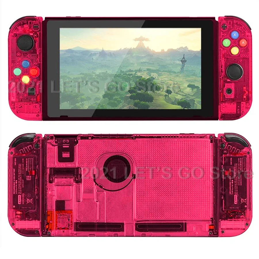 新しい Nintend スイッチ DIY 交換用ハウジングシェル透明ケースセット